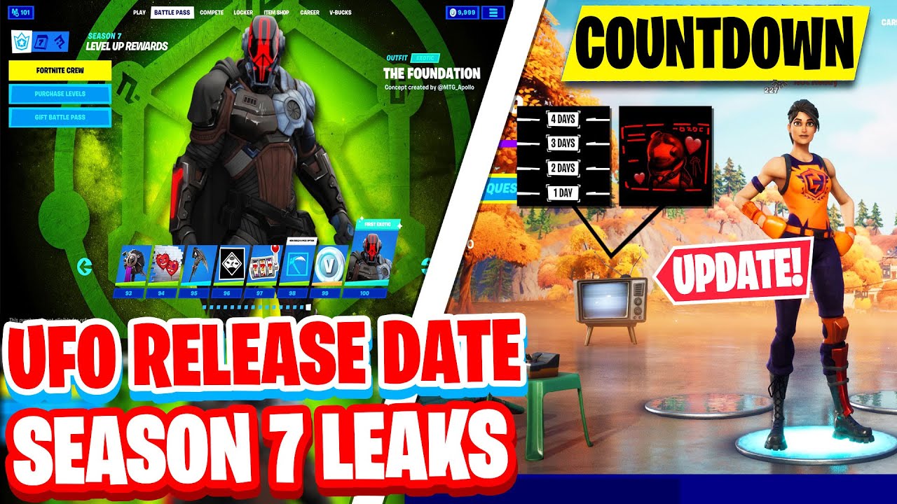 Season 7 Fortnite UFO Lobby First LOOK! (Countdown ON TV) Season 7 NEW TEASERS & Desert BIOME!