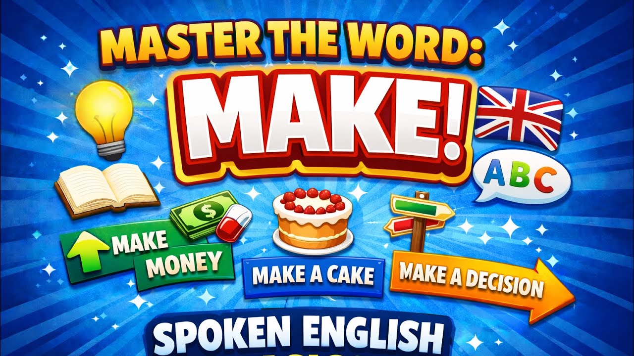 “MAKE” Word in English | Simple & Easy Examples | 50 Easy Sentences for Daily Use
