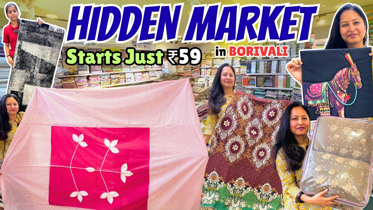 मुंबई's *CHEAPEST* Home Decor Market🤑| Bedsheets,Sofa Cover,Curtain|Decor Ideas 2026|Mumbai Shopping