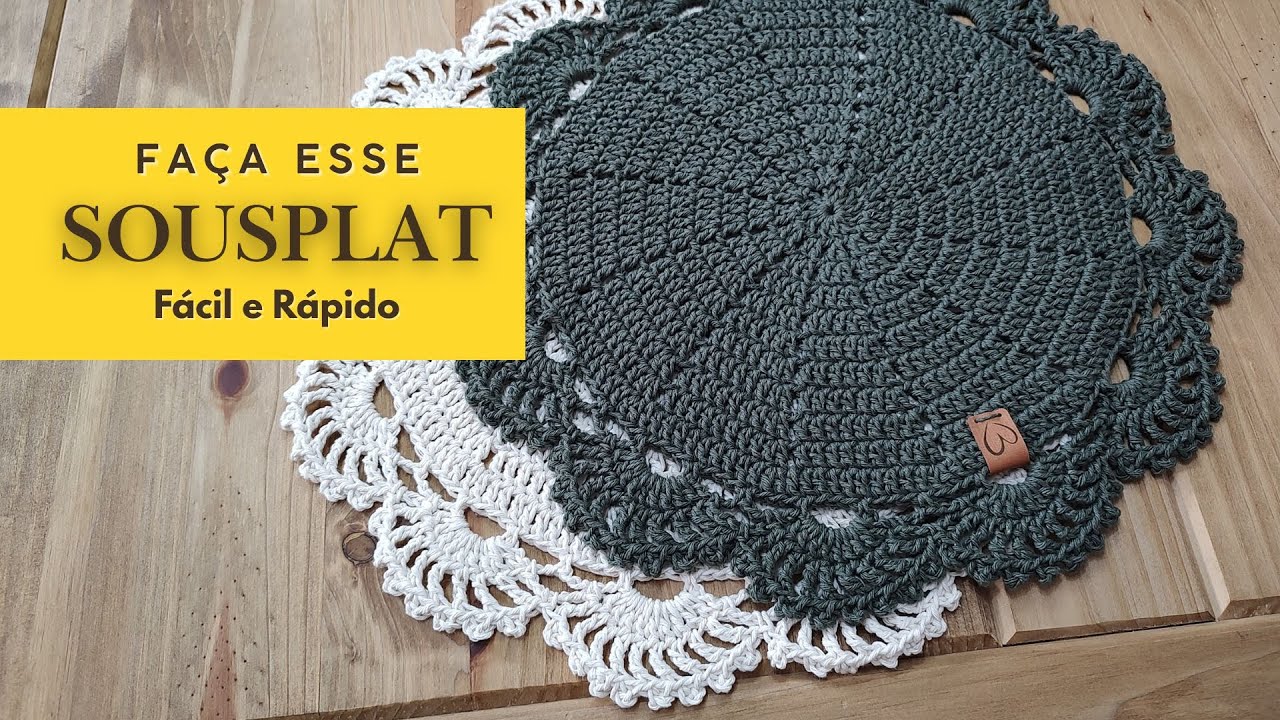 Sousplat de Crochê: Passo a Passo Fácil, Rápido e Sofisticado