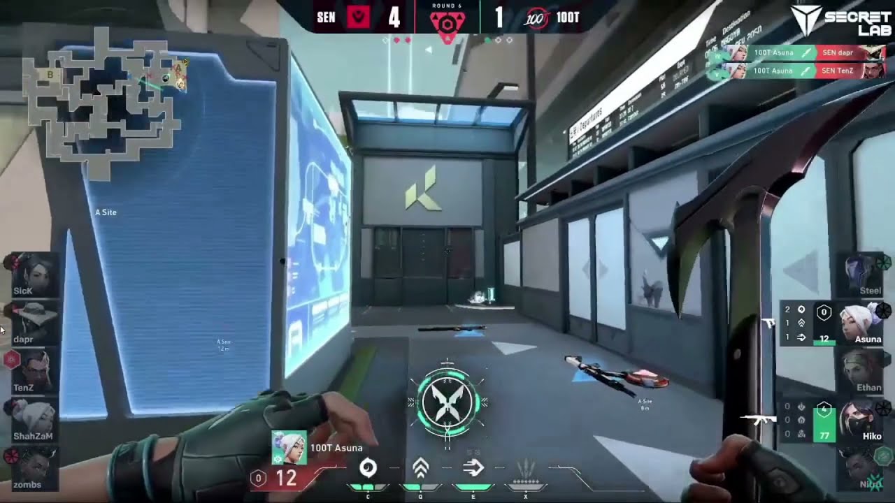 100T Asuna Insane Ace Against Sentinels in VCT Finals