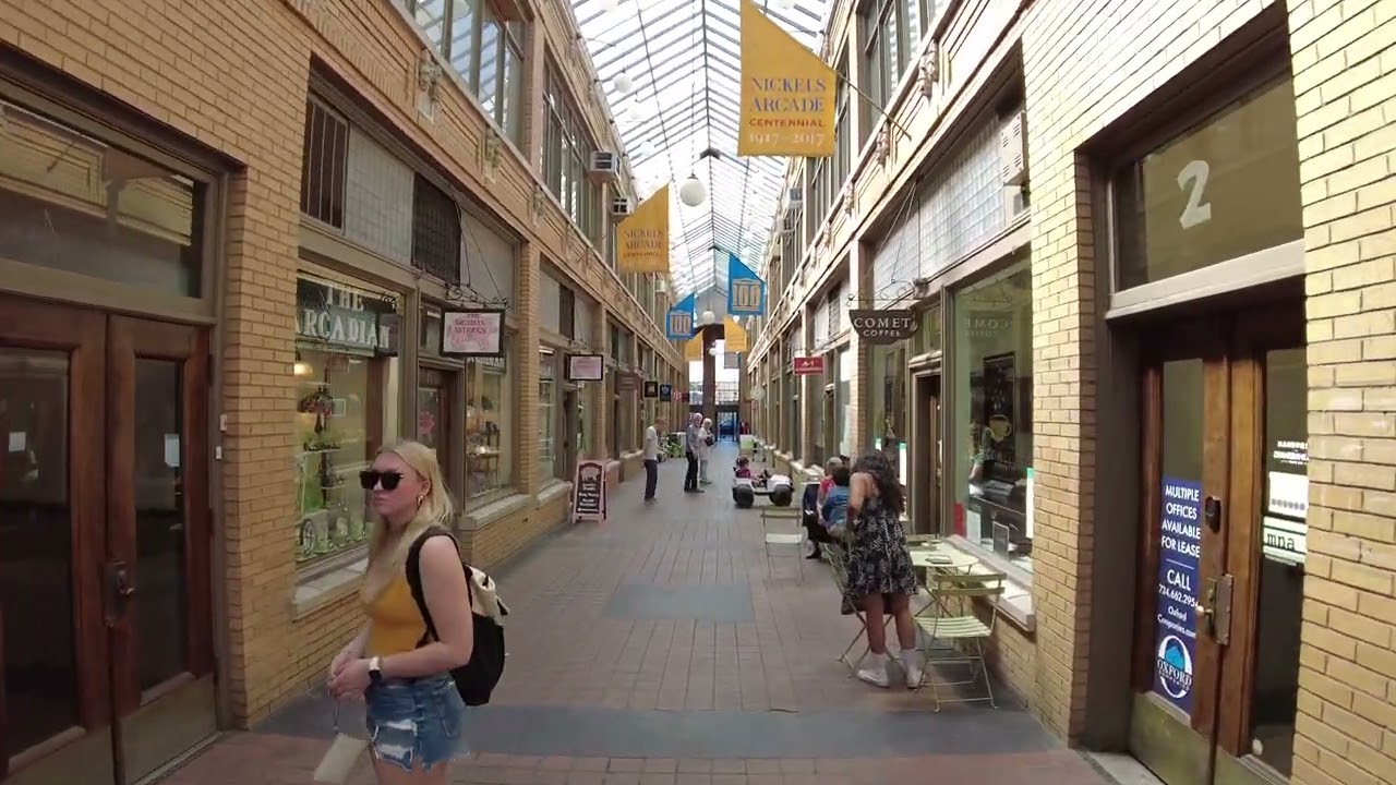 Ann Arbor Michigan - Nickels Arcade - 4K 60FPS - Original Chill Music by Ryan Gerald 