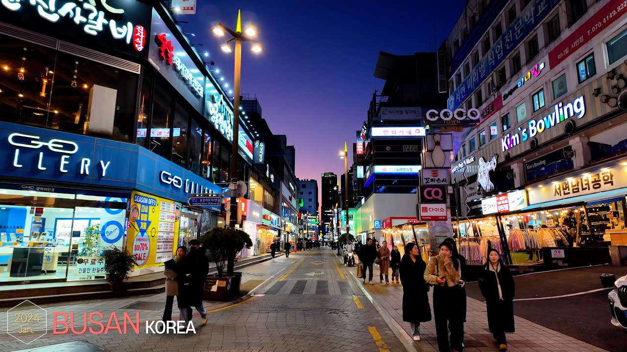 Seomyeon Street •[4k] Busan, Korea