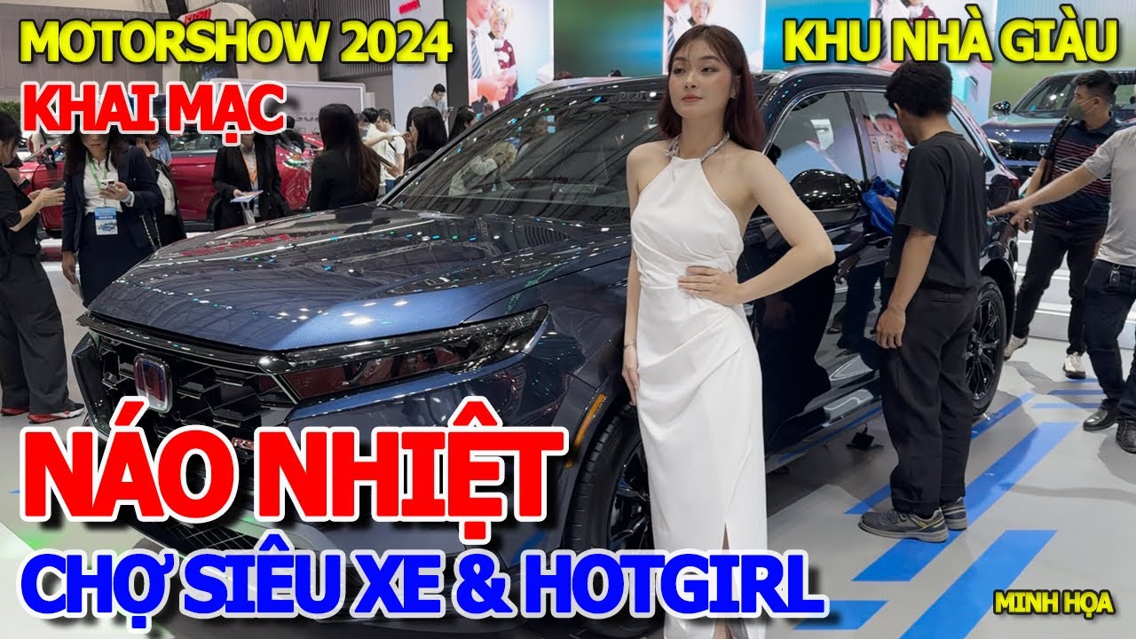 TƯNG BỪNG KHAI TRƯƠNG - HỘI CHỢ SIÊU XE & DÀN PG HOTGIRL XINH ĐẸP SÀI GÒN - VIỆT NAM MOTOR SHOW 2024