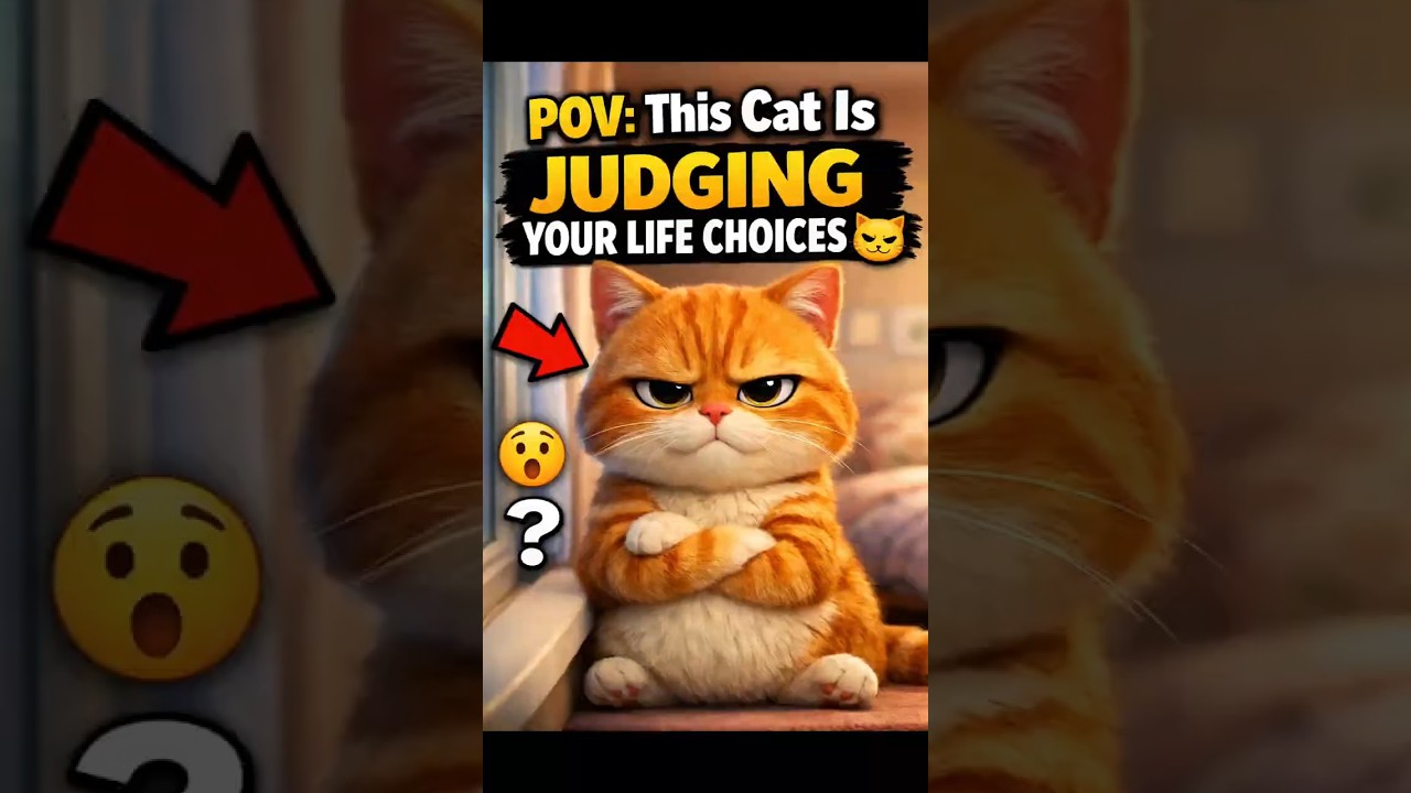 POV: This Cat Is Judging Your Life Choices 😼