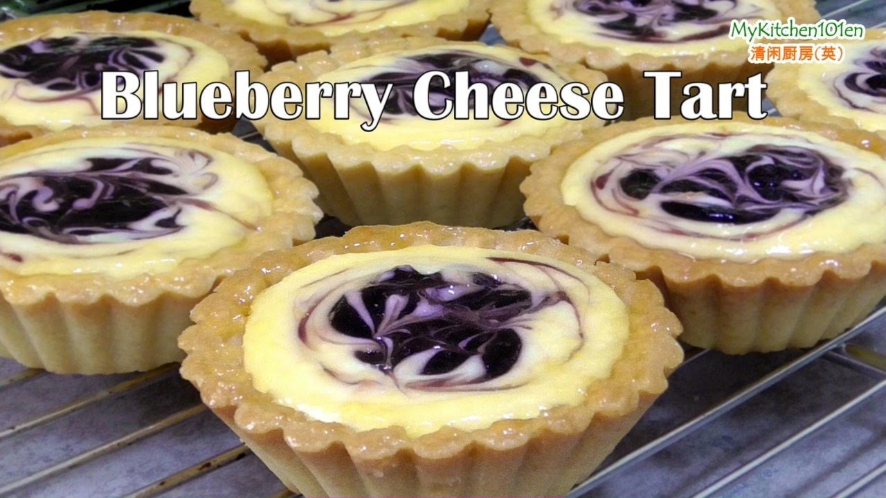 Blueberry Cheese Tart | MyKitchen101en