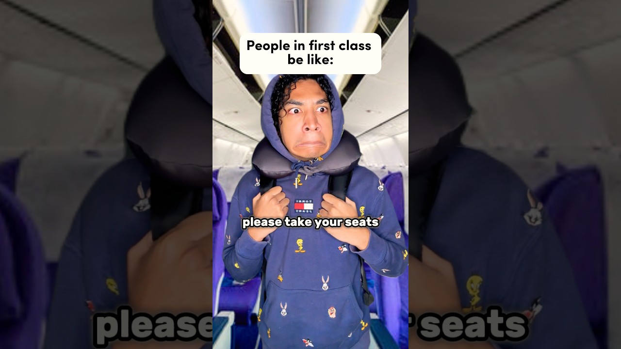 First Class VS Economy Class 😭 