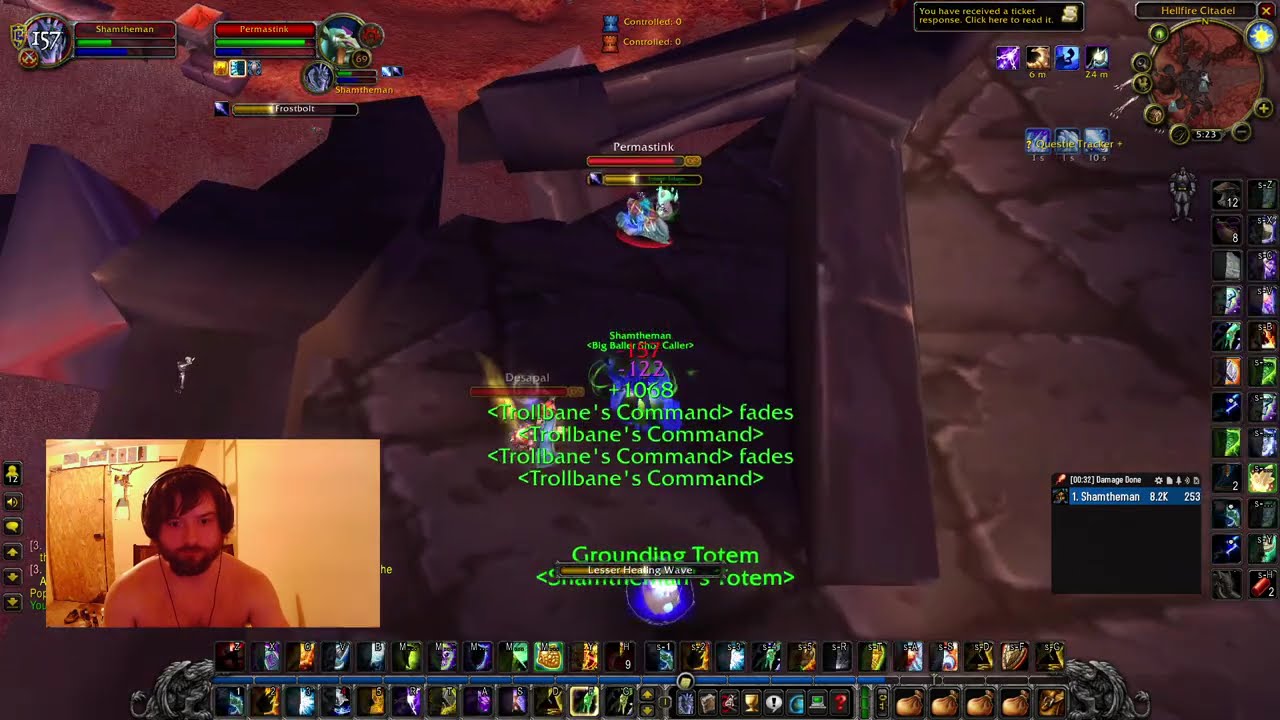 Drunk as FOOK level 65 Shaman 1v3 70 and Two 69s