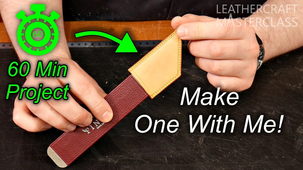 🔪How To Make A Skiving Knife Sheath - Build Along Project