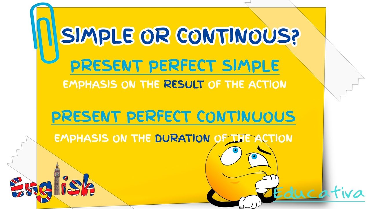 Present Perfect Simple and Continuous. English