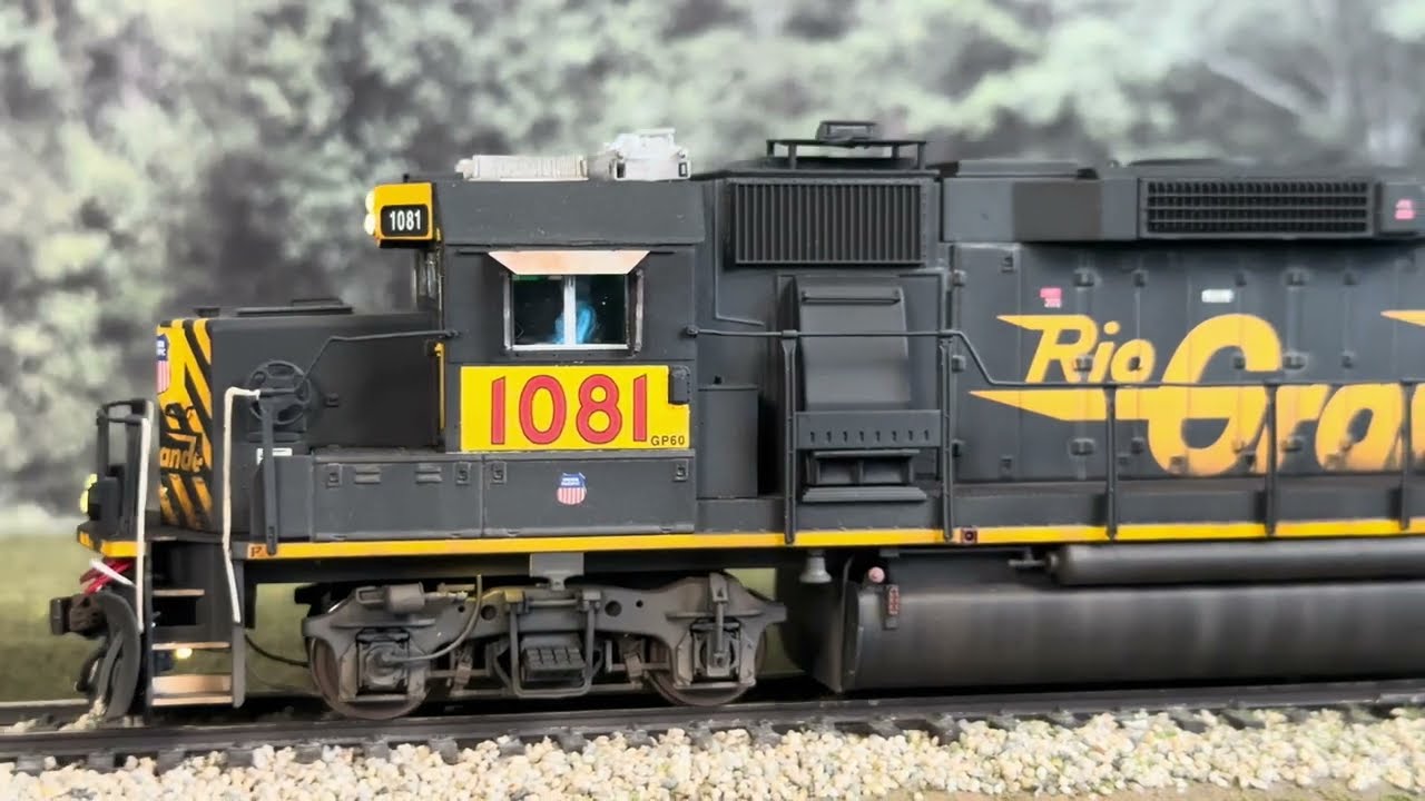 Weathered/Patched HO Scale ex-DRGW GP60 Union Pacific 1081