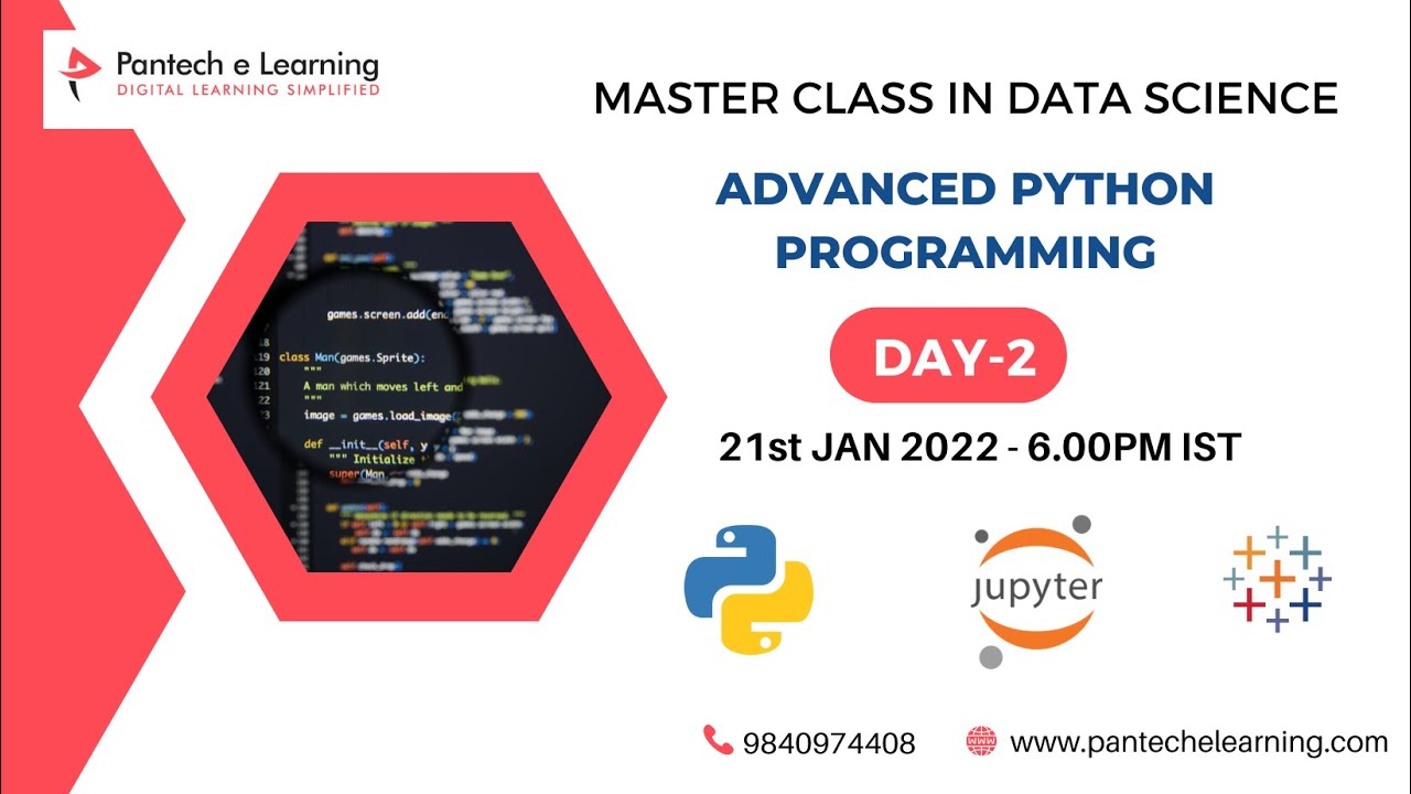 Day 2 - Advanced Python | 30 Days Free Master Class on Data Science & Analytics