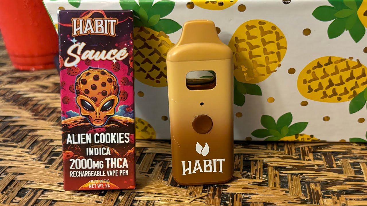 Habit THCA Live Sauce 2 Gram Disposable Alien Cookies Indica Yeat Style