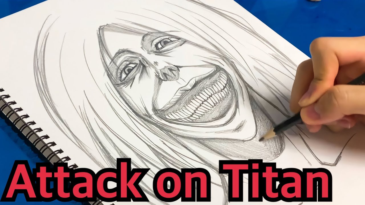 【進撃の巨人】カルライーター描いてみたDrawing Smiling Titan/Dina Fritz