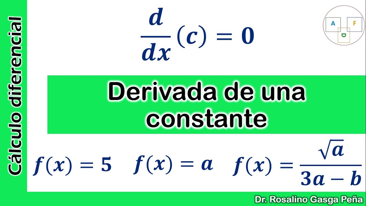 Derivada de una constante  |  Reglas de Derivación