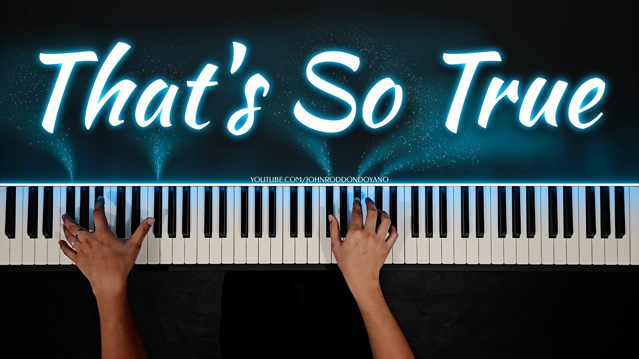 That's So True - Gracie Abrams | Piano Cover with PIANO SHEET