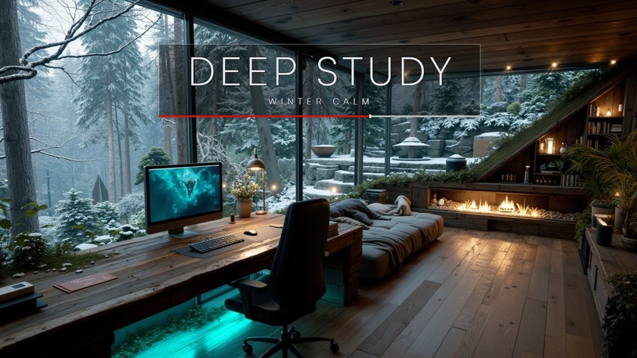 Blizzard Study &sdot; Deep Focus in Frozen Penthouse