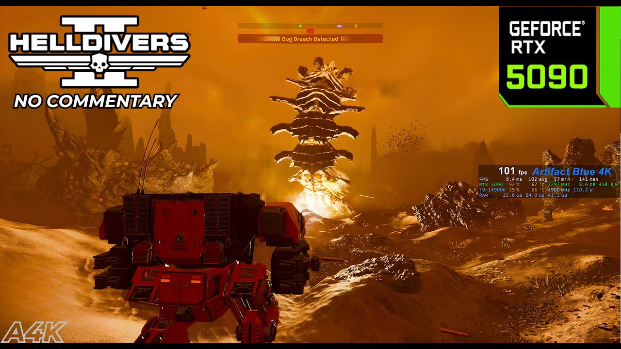 HELLDIVERS 2: Hive Lord Defeated @ Omicron | 4K 60fps Ultra Max Settings