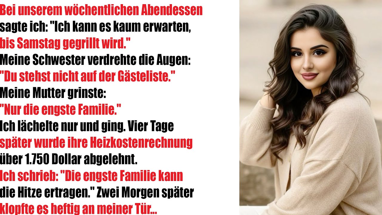 Beim Familienessen erw&auml;hnte ich das Grillfest &ndash; Die Reaktion meiner Schwester schockierte mich