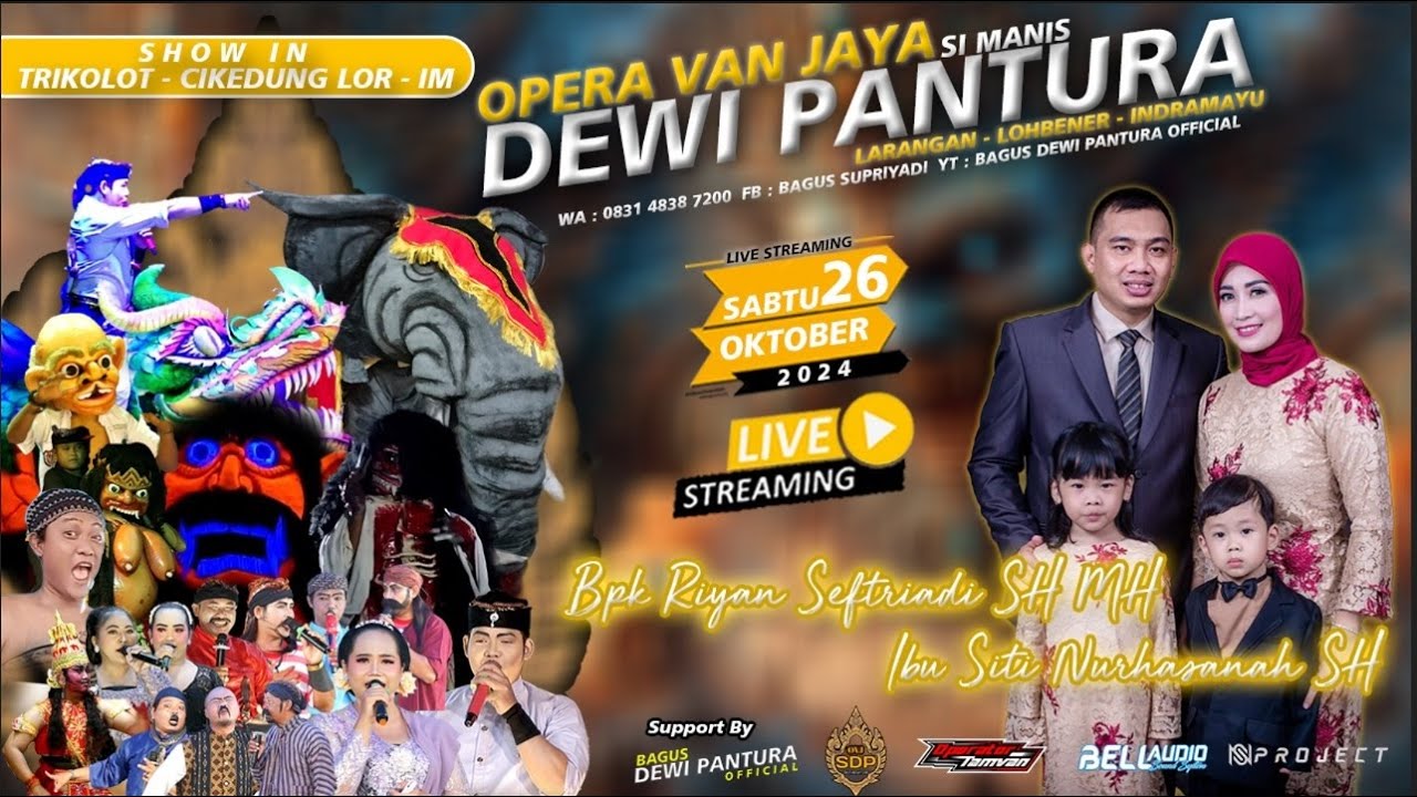 🔴LIVE SANDIWARA { DEWI PANTURA } PESTA HAJAT : RYAN SEFTRIA & SITI NURHASANAH || CIKEDUNG LOR - IM