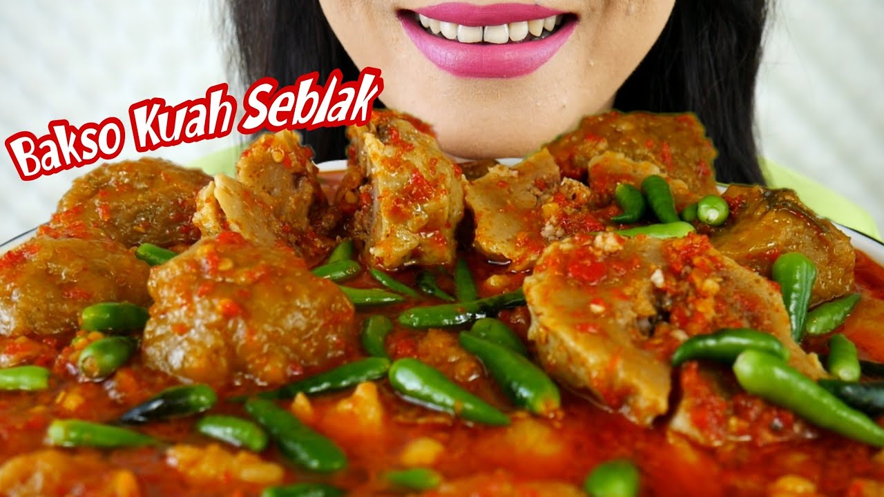ASMR BAKSO ISI LEMAK, BOCIRAT, TETELAN KUAH SEBLAK JELETET MURNI | ASMR MUKBANG INDONESIA