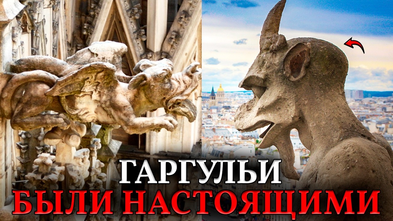 ГАРГУЛЬИ БЫЛИ ЖИВЫМИ. Окаменевшие химеры на соборах: почему у них такая детальная анатомия?