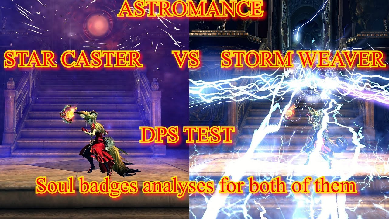 Blade and Soul : Astromancer DPS test for both specs and soul badges for them