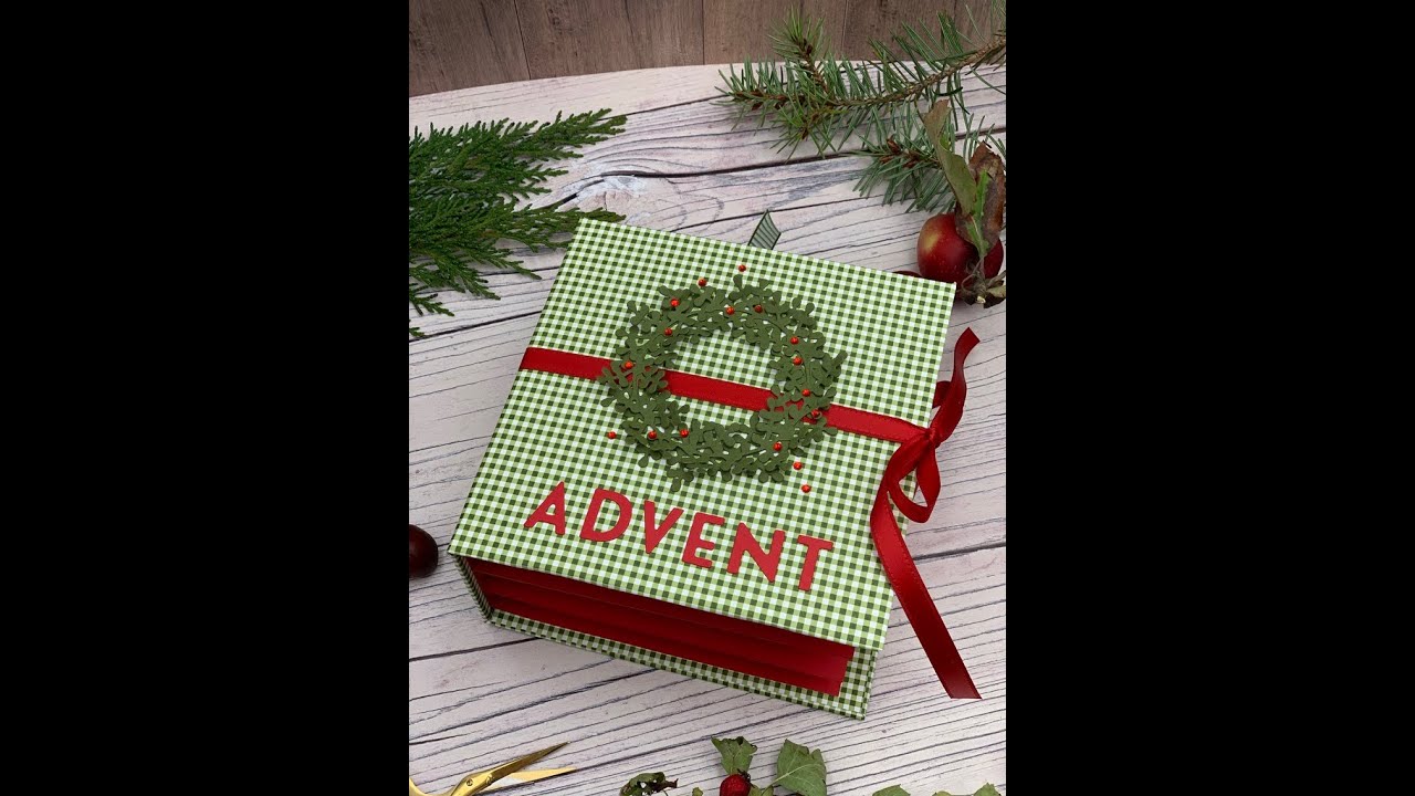 Tutorial: Adventskalender-Buch, gebastelt mit der Reihe Weihnachten im Herzen von Stampin' Up!