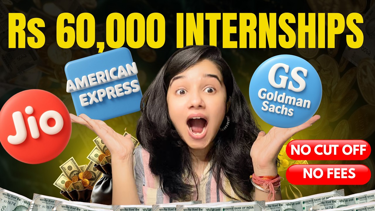 Free PAID Internships with TOP 3 MNCs | Stipend upto Rs 60,000 (Apply Now) 💰🇮🇳