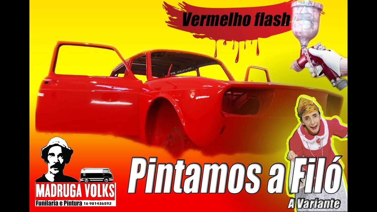 Pintamos a Fil&oacute;  variante 72 vermelho flash......