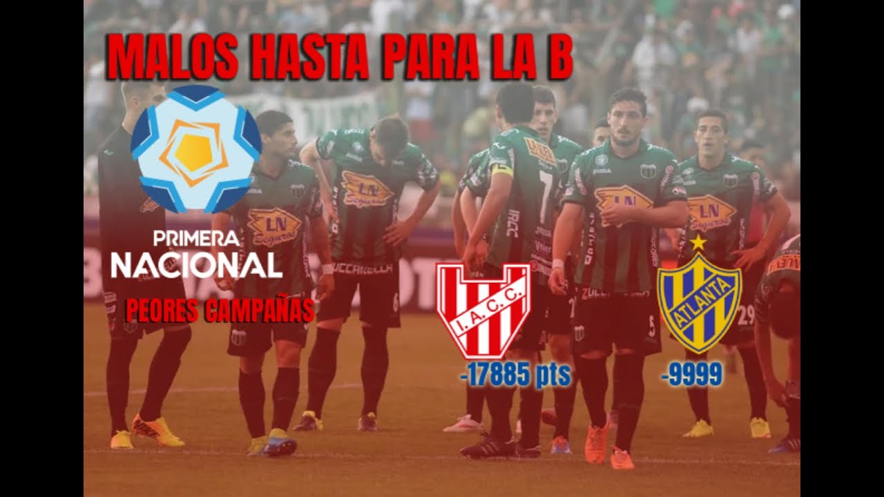 Peores campañas en la historia de la B Nacional