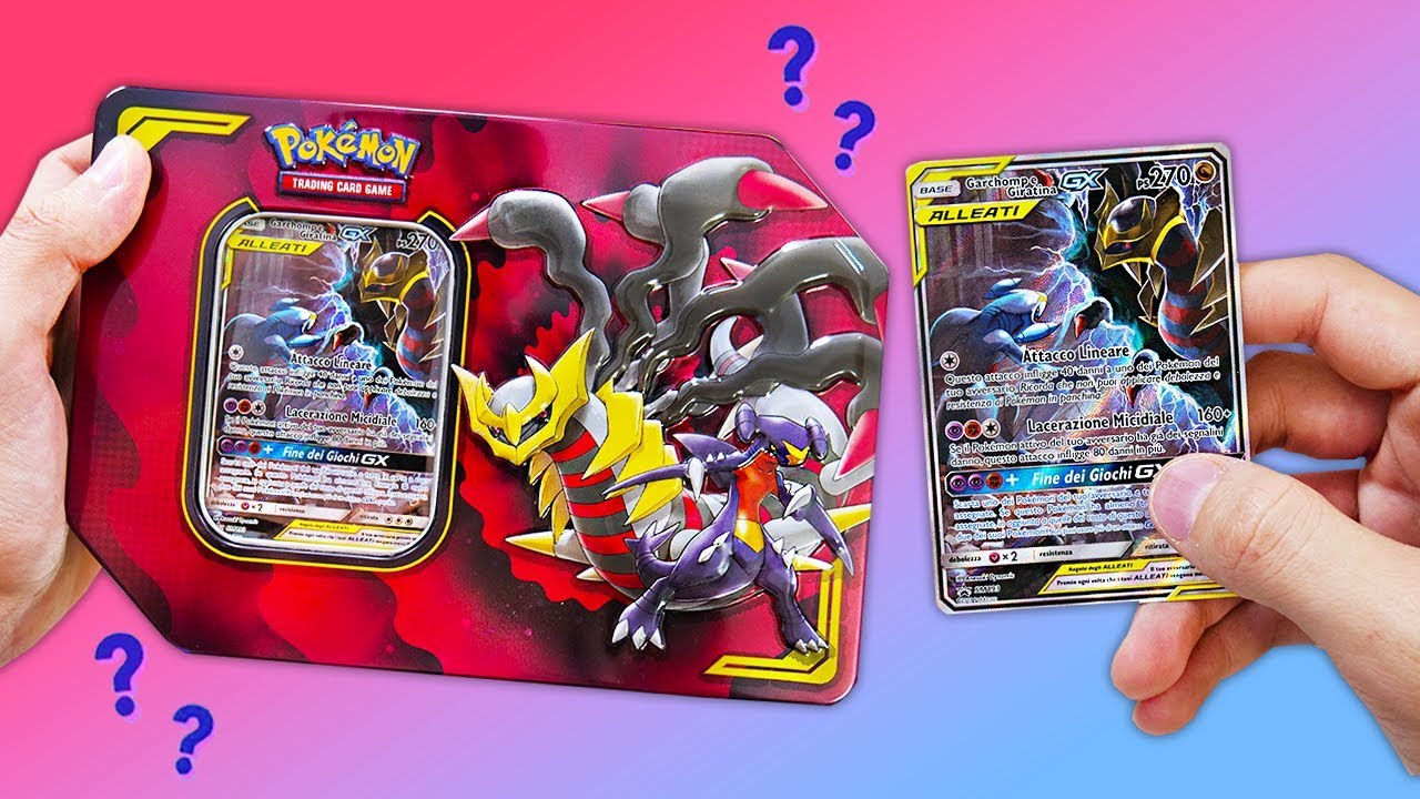 APRO LA NUOVA TIN DI GIRATINA E GARCHOMP GX ALLEATI - Pokemon TCG Collezione Alleanza Micidiale