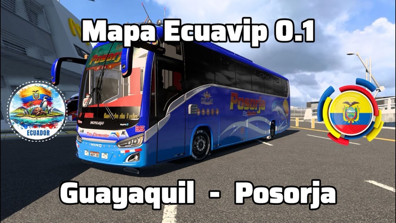 BUS PORSORJA  - GUAYAQUIL  -  PORSORJA -  EN MAPA ECUAPREMIUM