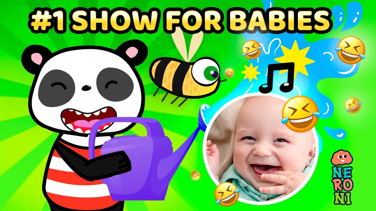 Goofy Panda and Beebee | Animations & Sounds for Babies to Laugh | Neroni Kids
