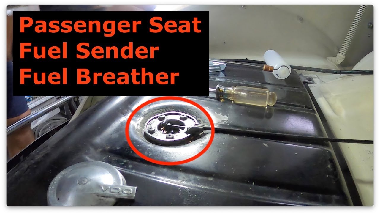 1961 VW Beetle (65 Pan) - Front Seat, Fuel Sender, Fuel Breather - 125