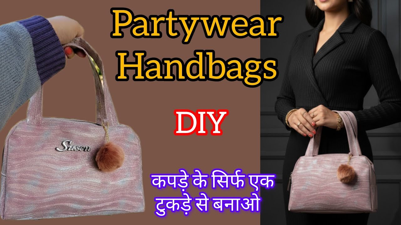 Partywear handpurse DIY 👜/how to make handmade bags at home step by step