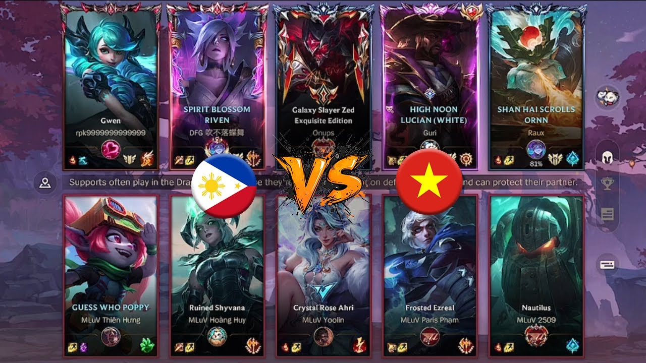 Philippines Versus Vietnam BO5 in Wild Rift 7.0a