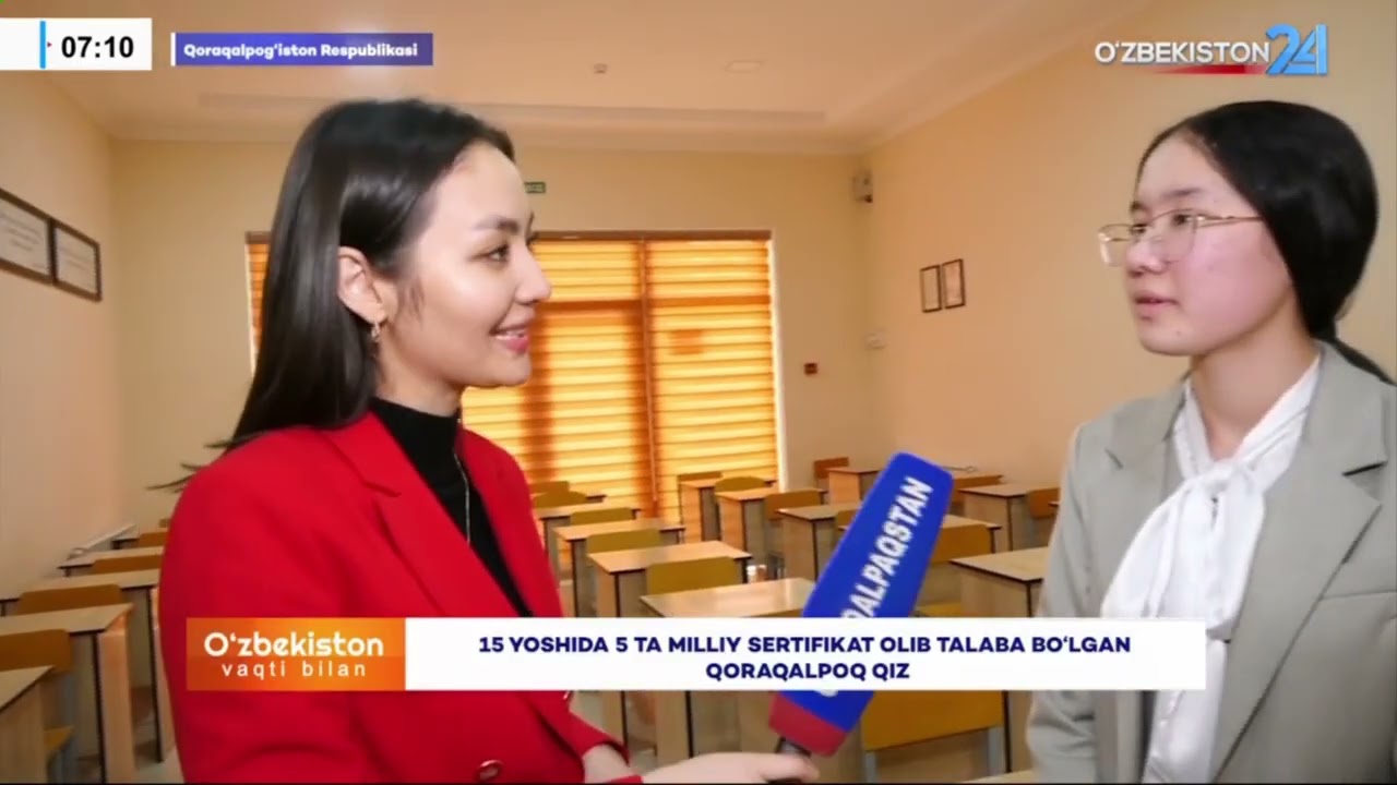 Pedagogik markaz15 YOSHIDA 5 TA MILLIY SERTIFIKAT OLIB TALABA BO'LGAN QORAQALPOQ QIZ.