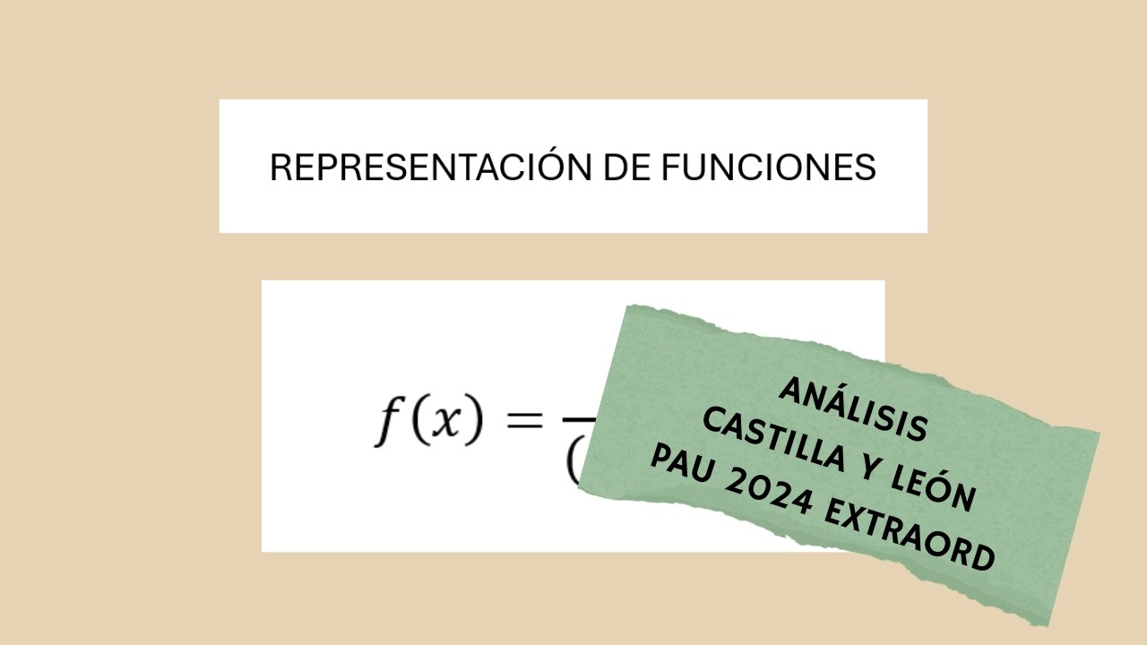 2º Bach - Mat II - Análisis - PAU CyL 2022 Extraordinaria - Representación función racional