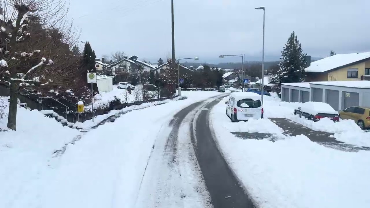 A beautiful day it’s snow time in Germany 🇩🇪 . Full snow first day.