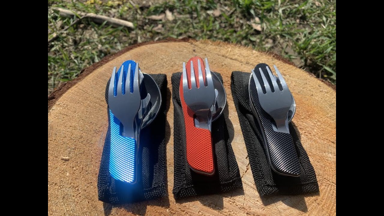Мультитул ложка-вилка-нож (Traveler A007 Red, Black, Blue)