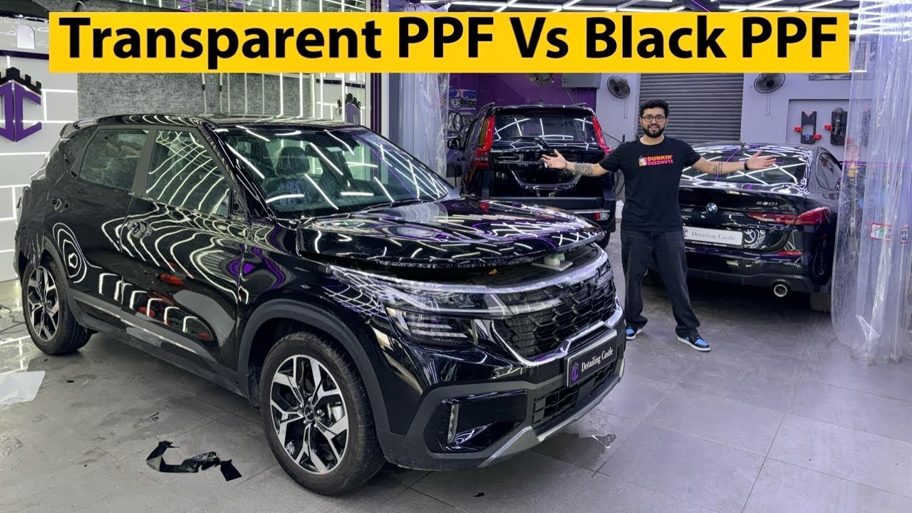 Transparent PPF Vs Black PPF | Mahindra Scorpio N , Kia Seltos , Hyundai Alcazar | Detailing Castle