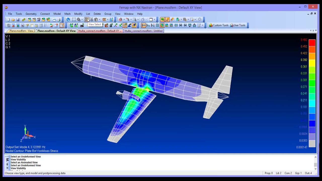 Femap 11.4: Урок № 1. Обзор интерфейса