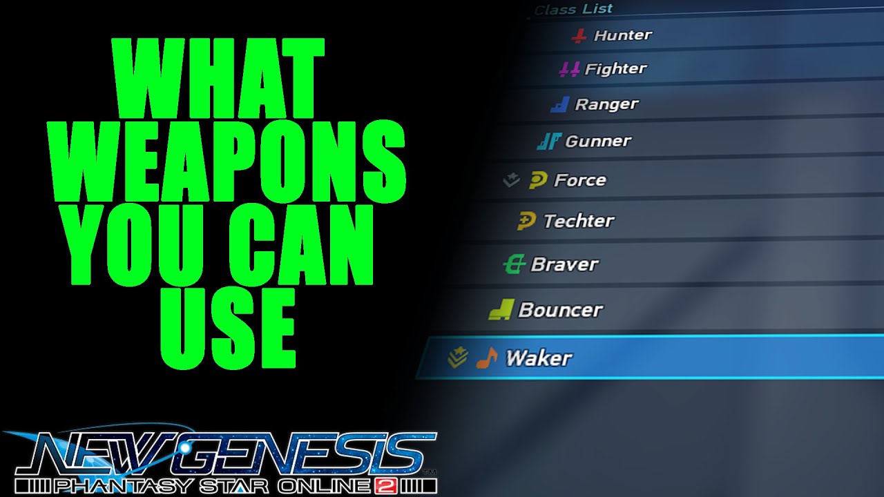 PSO2:NGS Every Class Weapons Quick Guide (Welcome PS4/PS5)