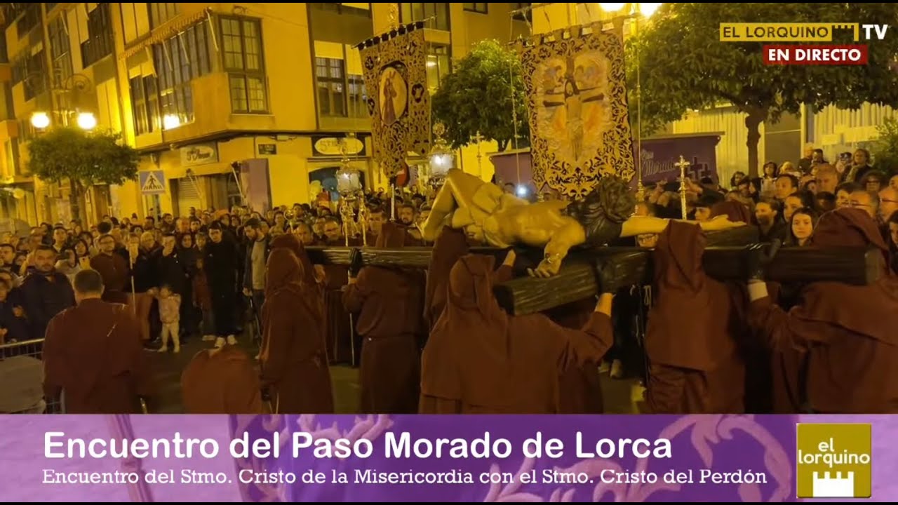 Encuentro del Paso Morado - Miércoles Santo en Lorca 2023