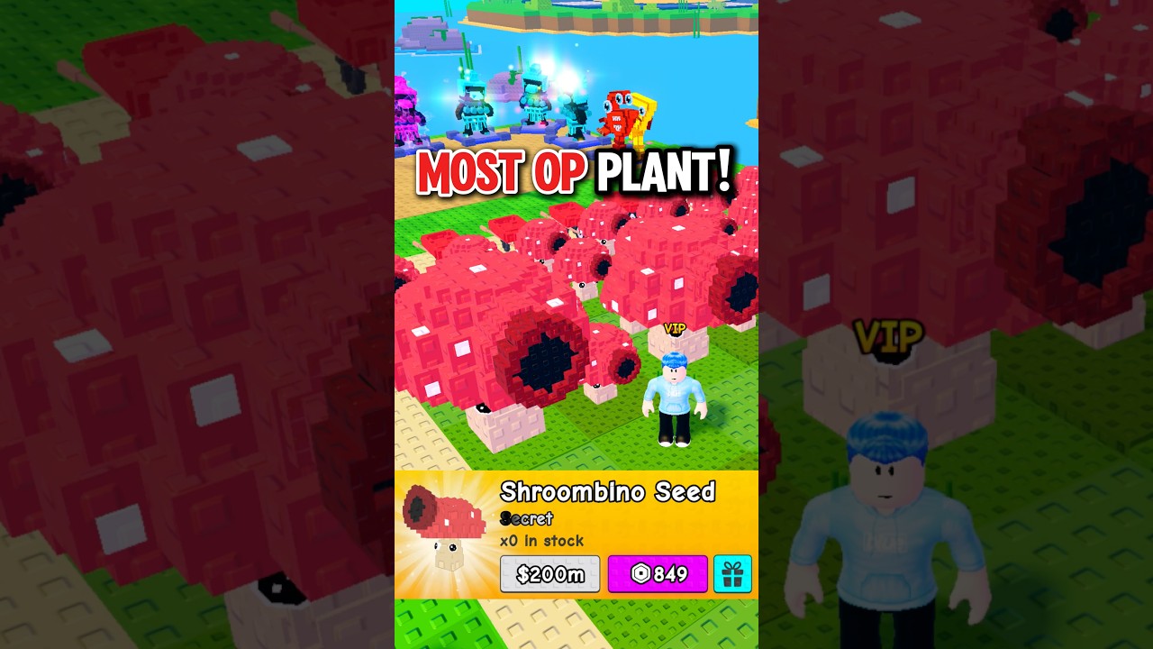 I FILLED MY GARDEN WITH THE MOST OP SECRET PLANT in Plants Vs Brainrots!! #roblox
