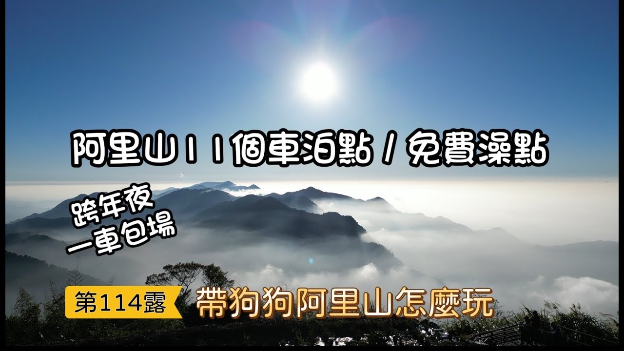 阿里山11個車泊點｜澡點(可投香油錢)｜帶狗狗去阿里山怎麼玩｜跨年夜的阿里山祕境一車包場｜菱利A180露營車改裝｜【第114露-阿里山車泊】