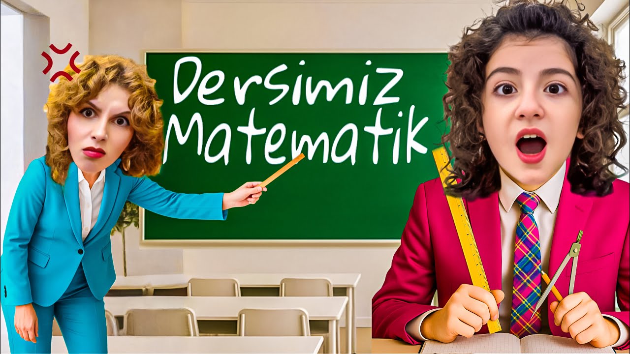 ESMANUR İÇİN MATEMATİK ÖĞRETMENİ GELDİİ!! | DELİ ÖĞRETMEN | Esmanur ve Sara 