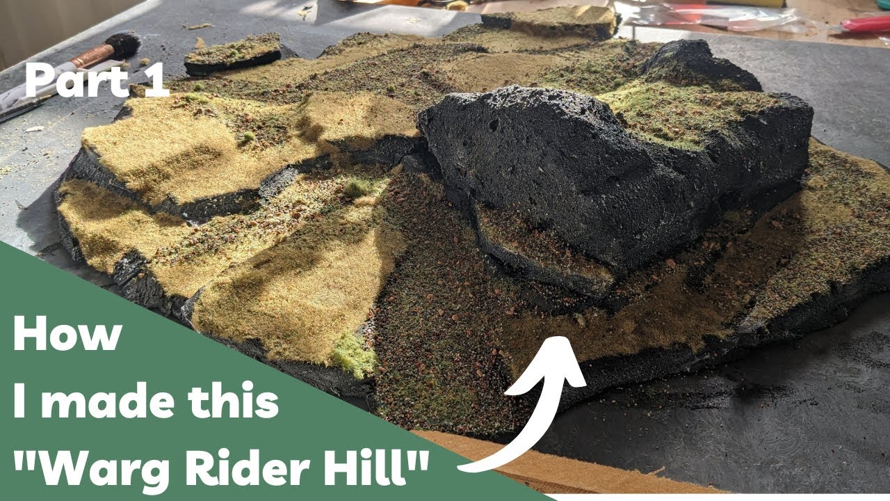 How to Make a Rocky Outcrop Grassland Hill | Tutorial | Wargaming Terrain Scenery MESBG (Part 1)