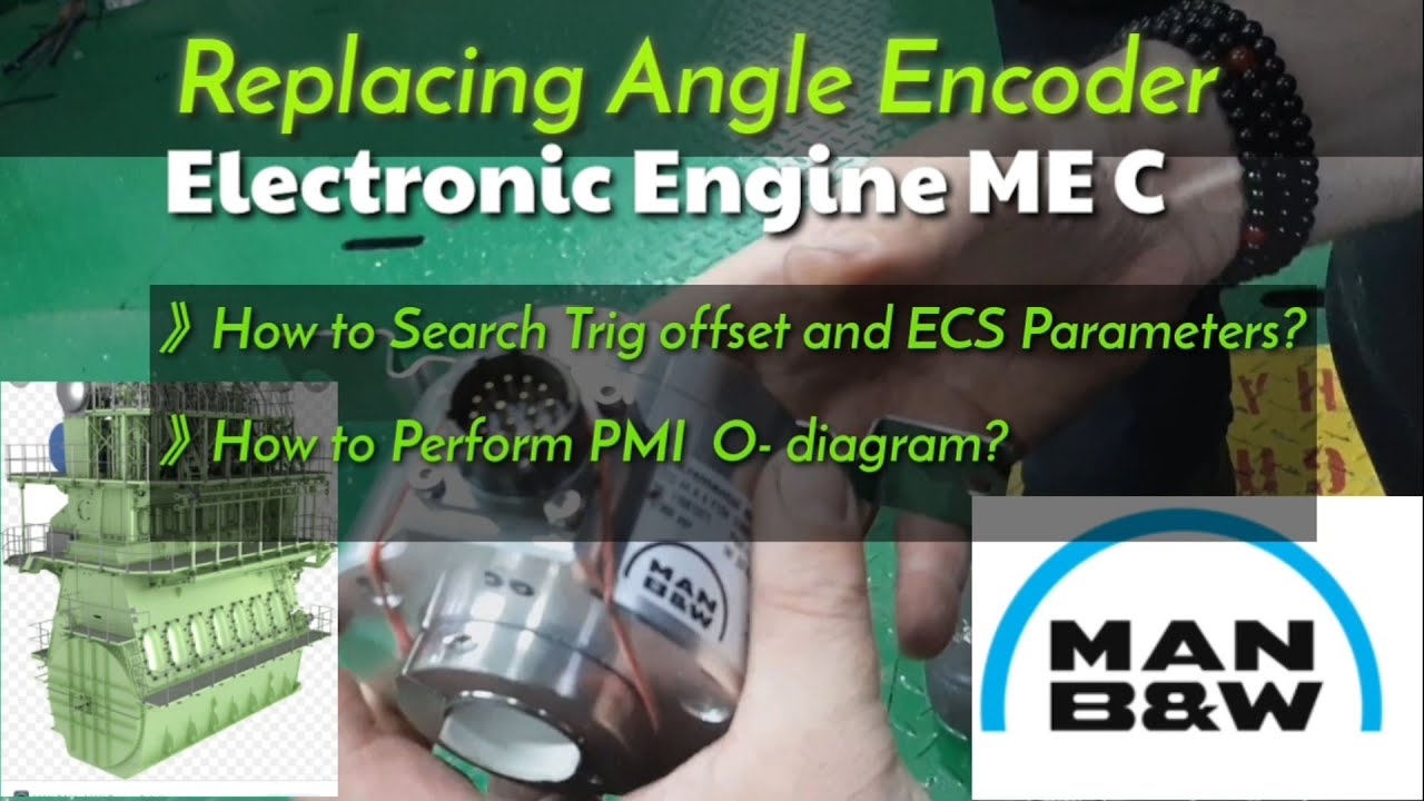 Замена углового энкодера 》Electronic Main Engine 》ME C 》Man B&W 》 как выполнить диаграмму PMI 0
